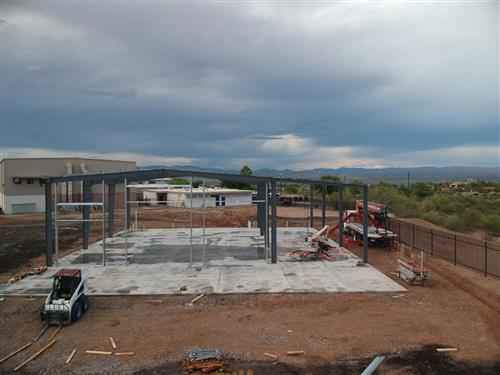 bus yard construction 